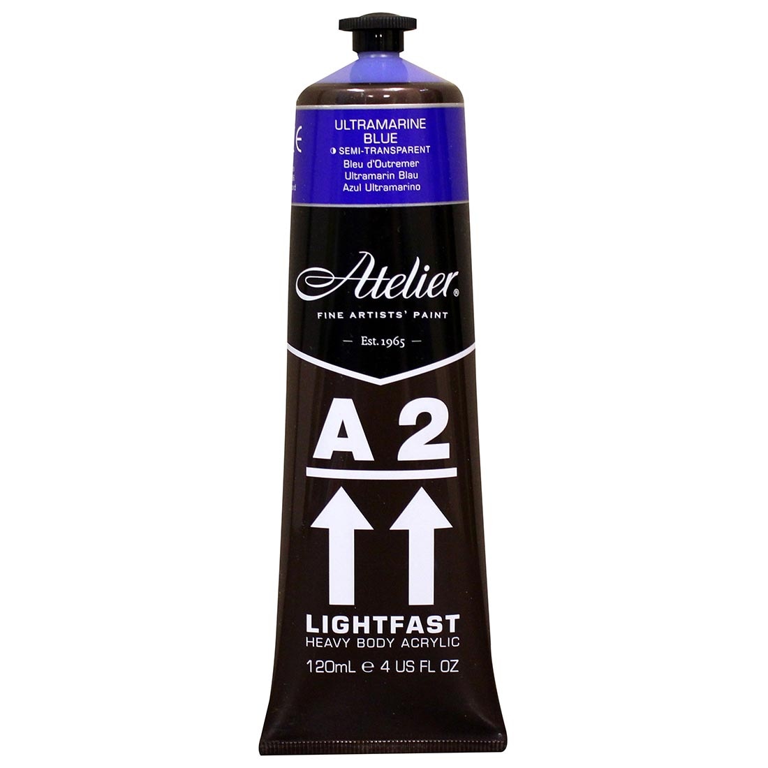 Atelier A2 Lightfast Heavy Body Artist Acrylic Tube Ultramarine Blue