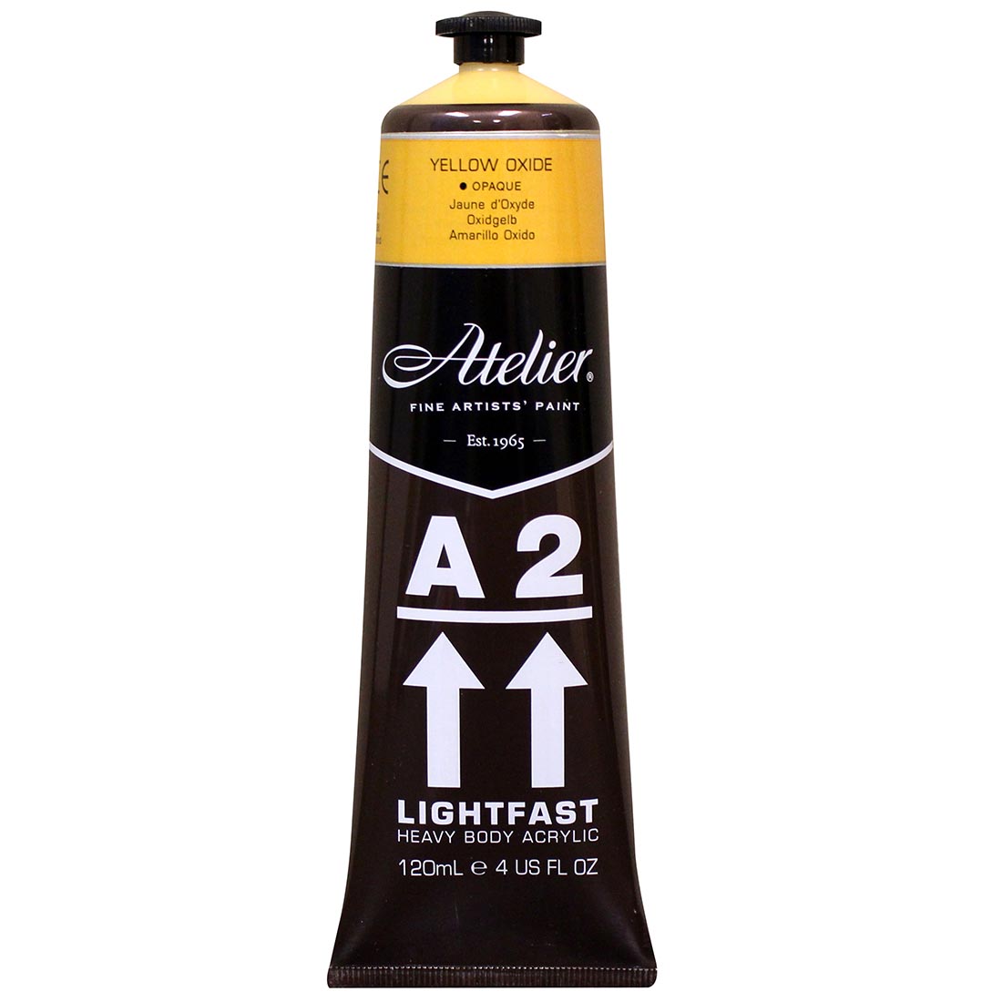 Atelier A2 Lightfast Heavy Body Artist Acrylic Tube Yellow Oxide