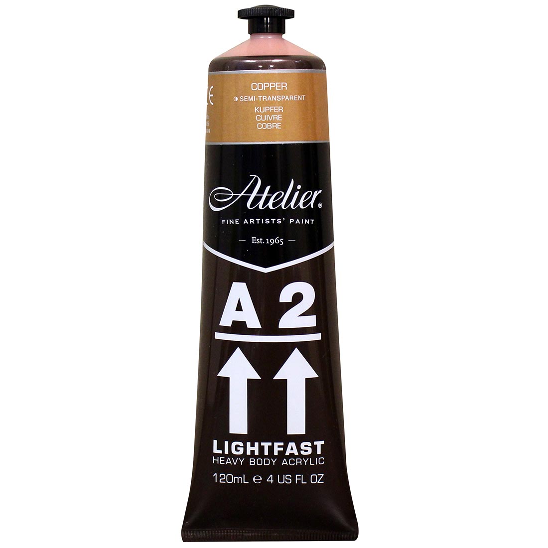 Atelier A2 Lightfast Heavy Body Artist Acrylic Tube Copper