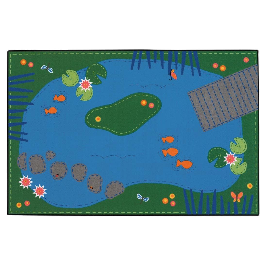 Tranquil Pond Kids Value Rug by Carpets For Kids