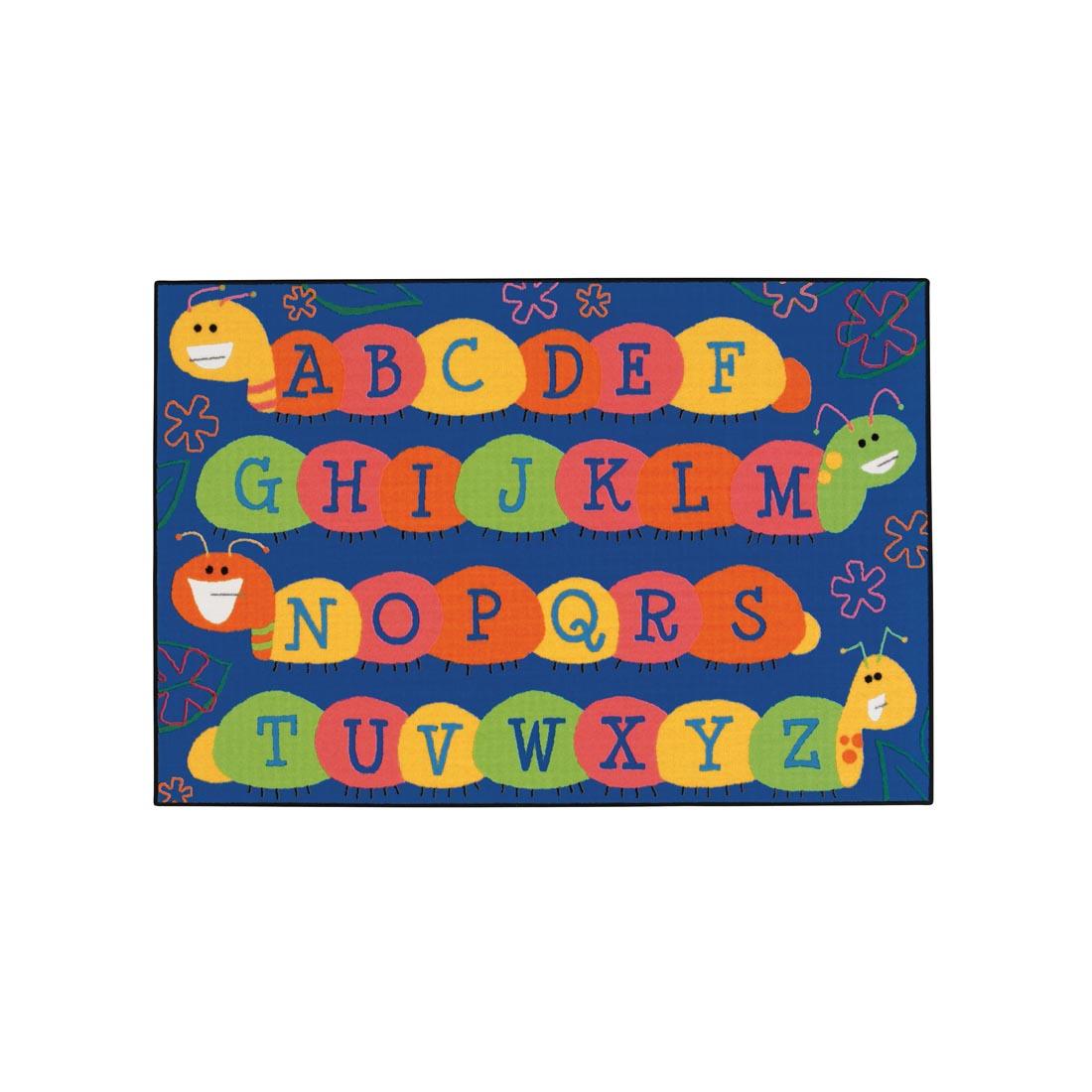 Blue Caterpillar Kids Value Rug by Carpets For Kids