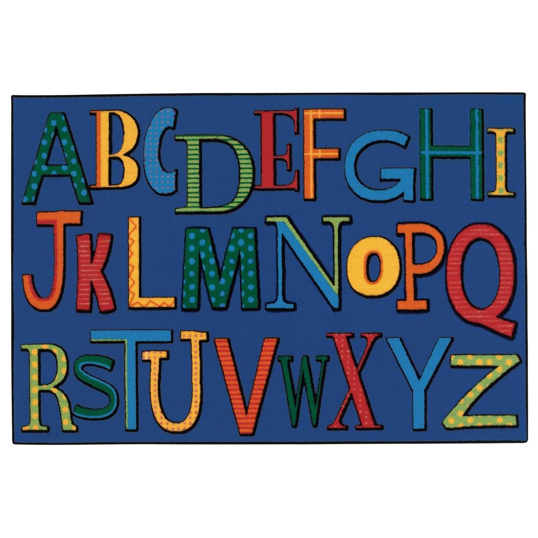 Playful Alphabet Kids Value Rug by Carpets For Kids