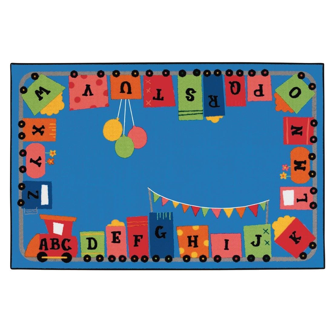 Alphabet Train Kids Value Rug by Carpets For Kids