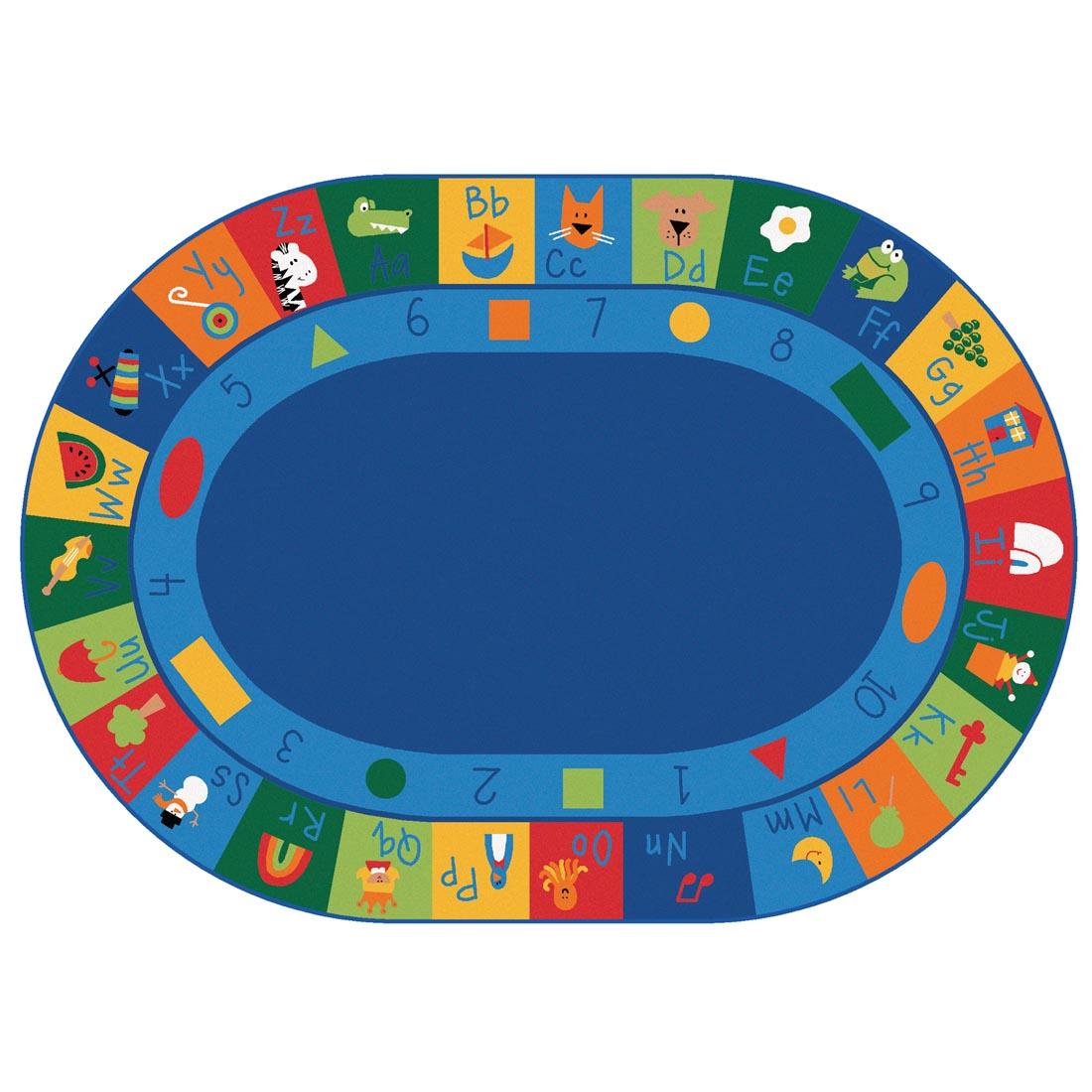 Learning Blocks Oval Rug by Carpets For Kids