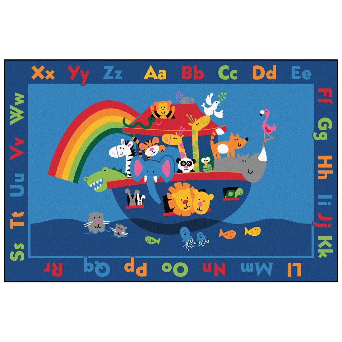 Noah's Alphabet Animals Kids Value Plus Rug by Carpets For Kids