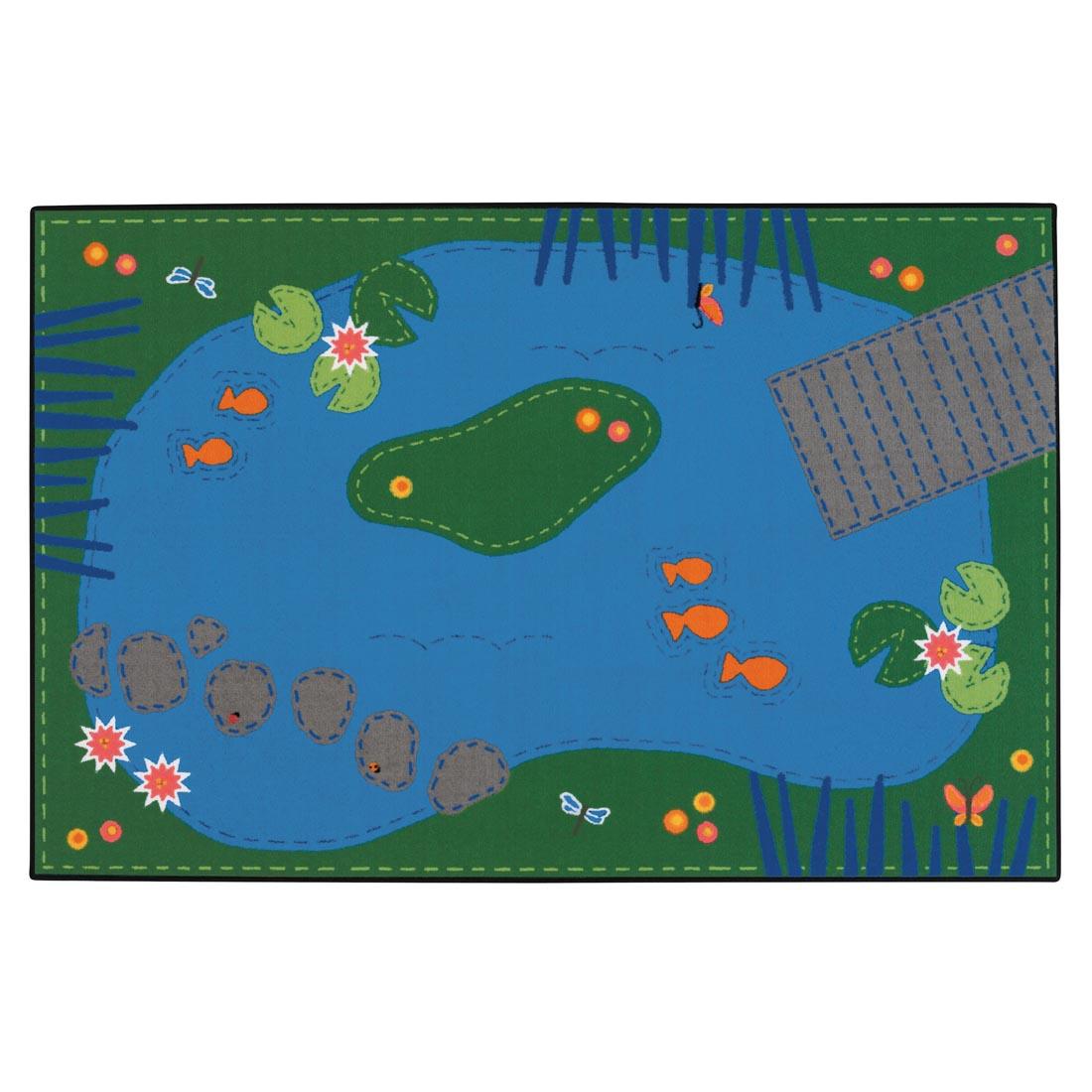 Tranquil Pond Kids Value Plus Rug by Carpets For Kids