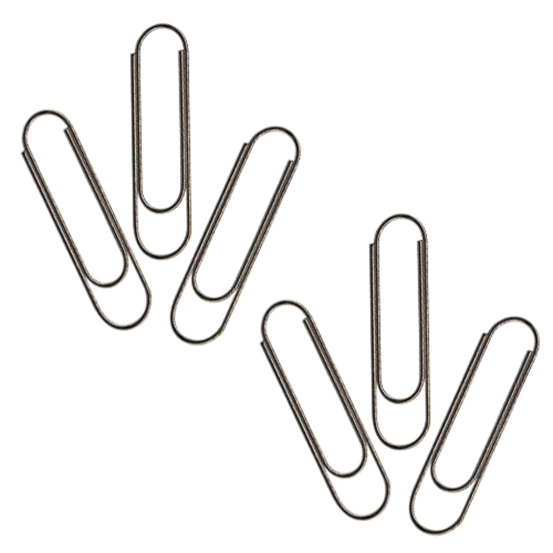 Smooth Silver Paper Clips Giant Sized