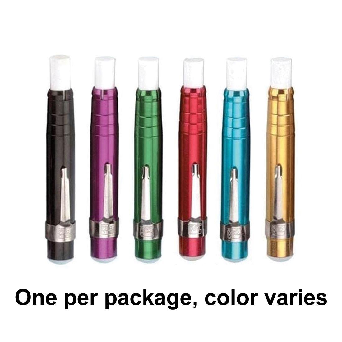 Aluminum chalk holders in 6 different colors, with the words one per package, colors vary