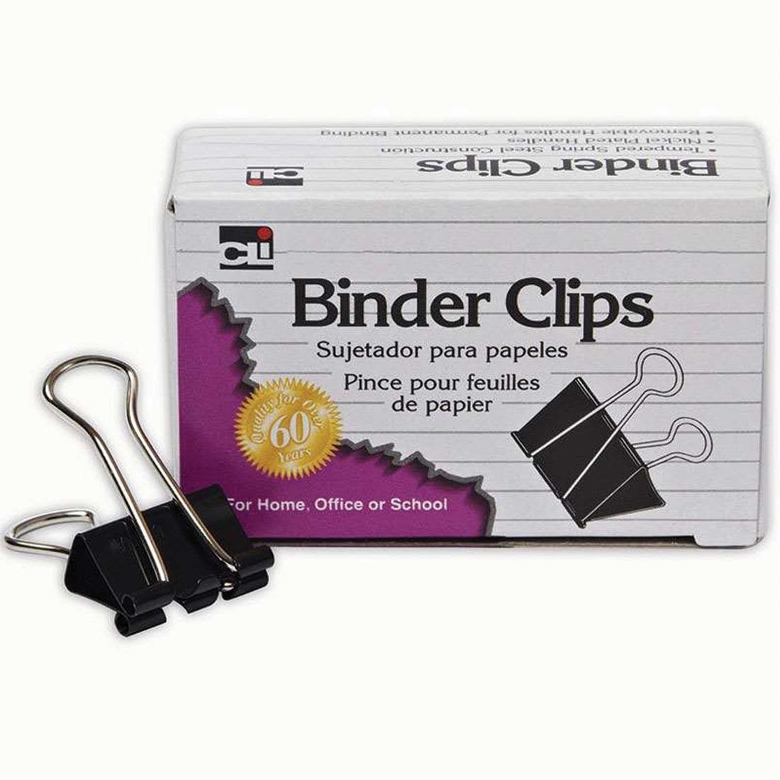 Box of Black Binder Clips