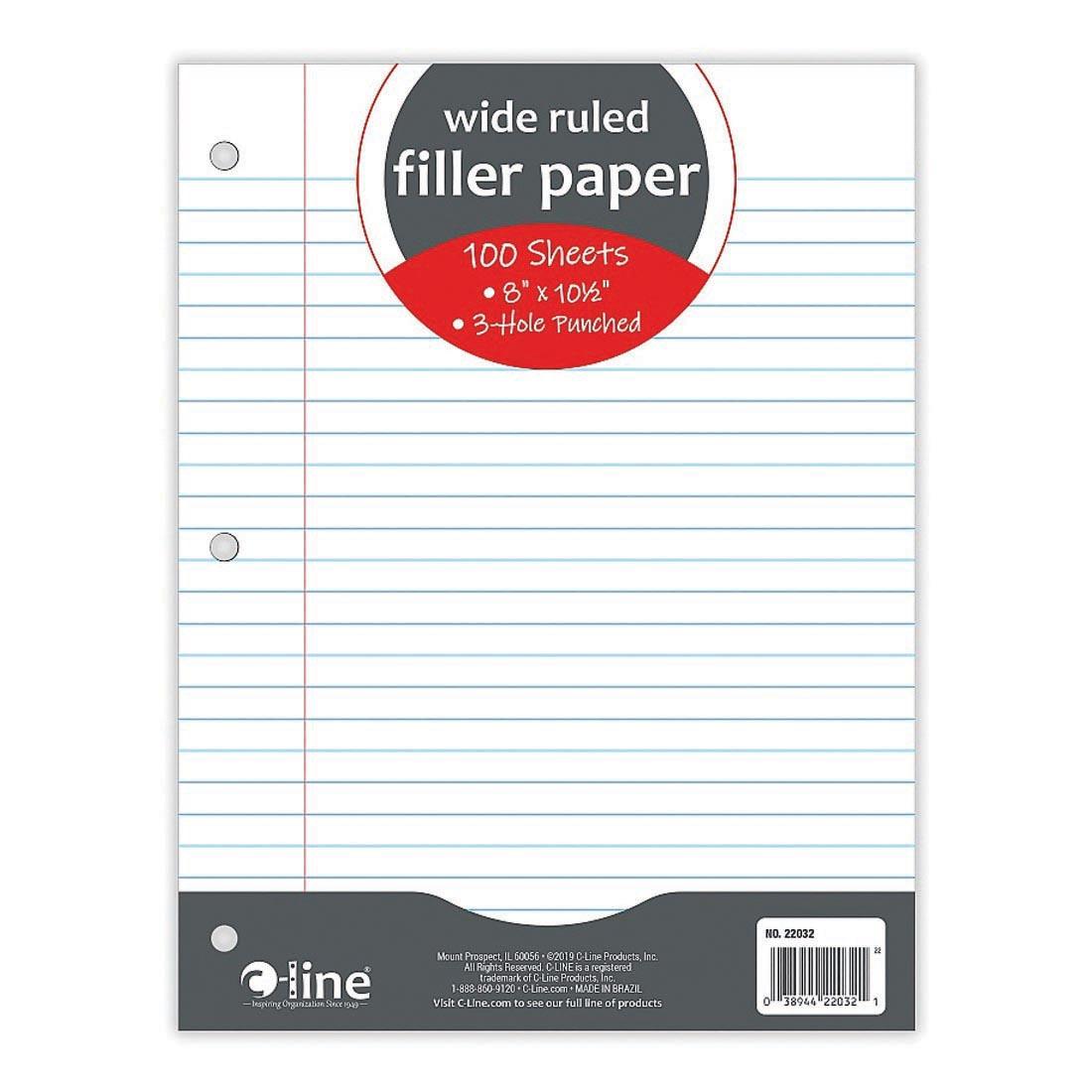 Wide Ruled Filler Paper