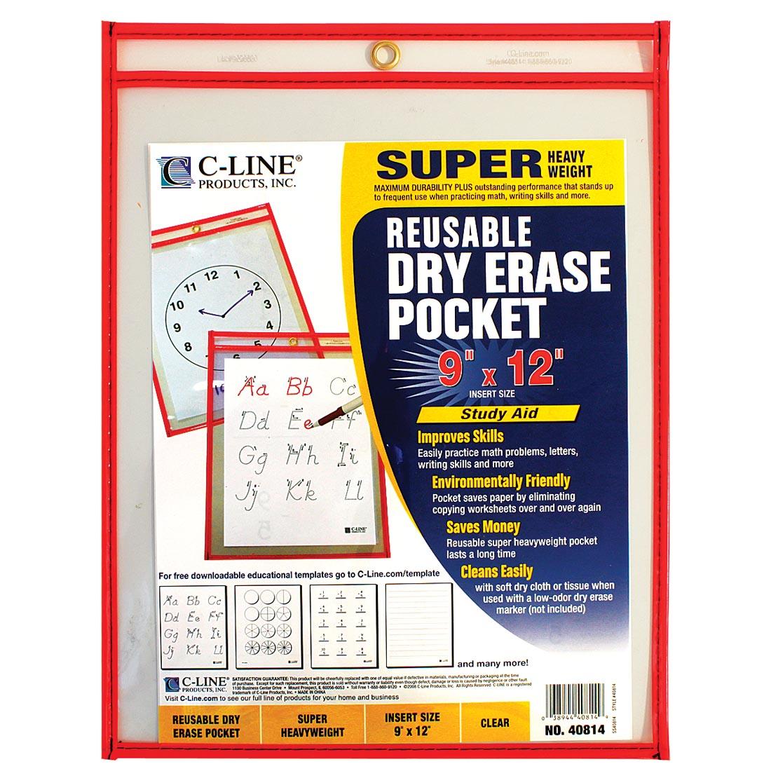 Reusable Dry Erase Pocket