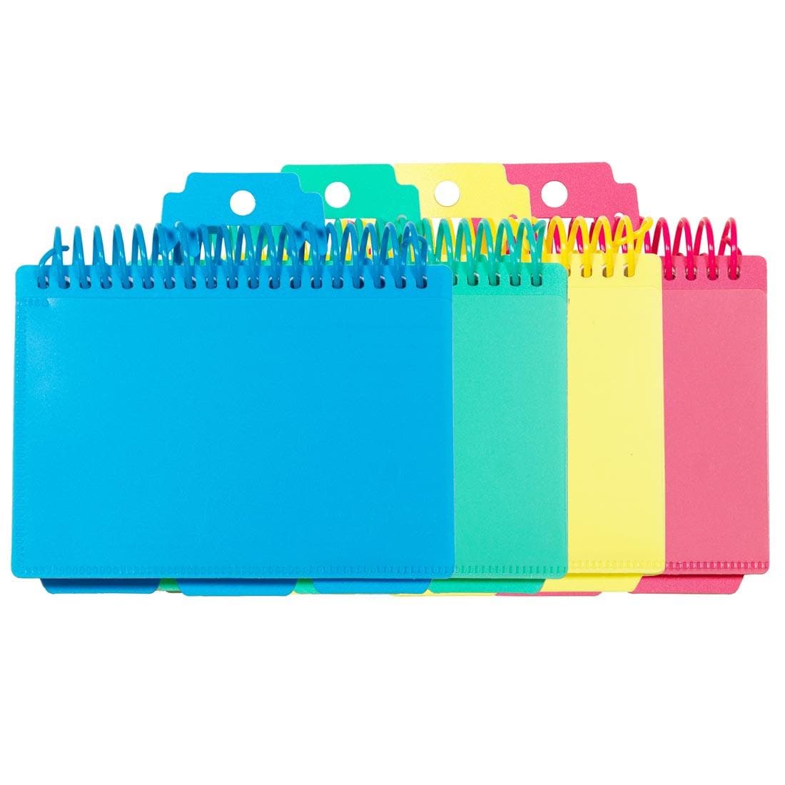 Closed Index Card Notebooks in 4 different colors