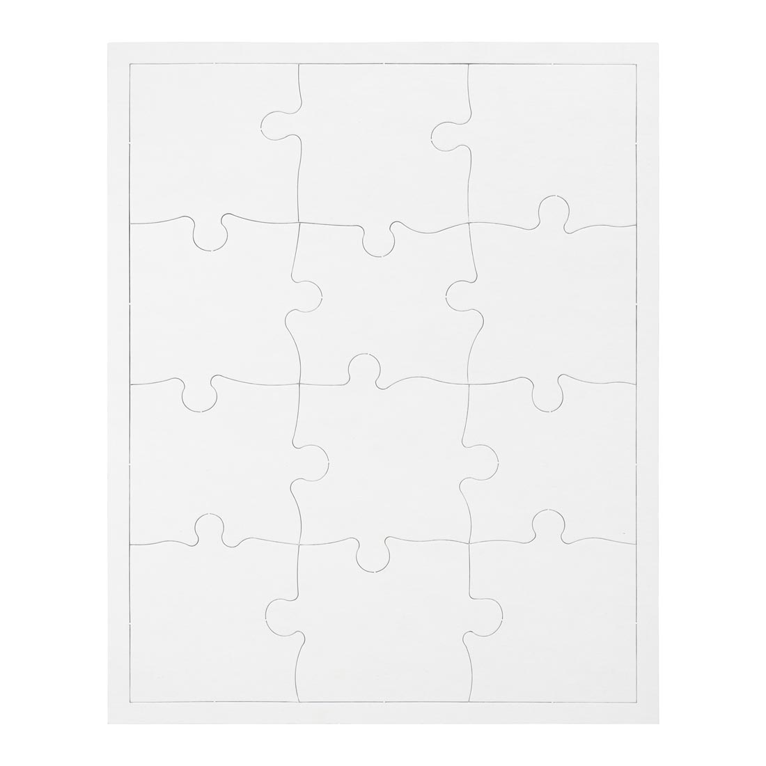Blank Compoz-A-Puzzle 12-Piece Large Rectangle