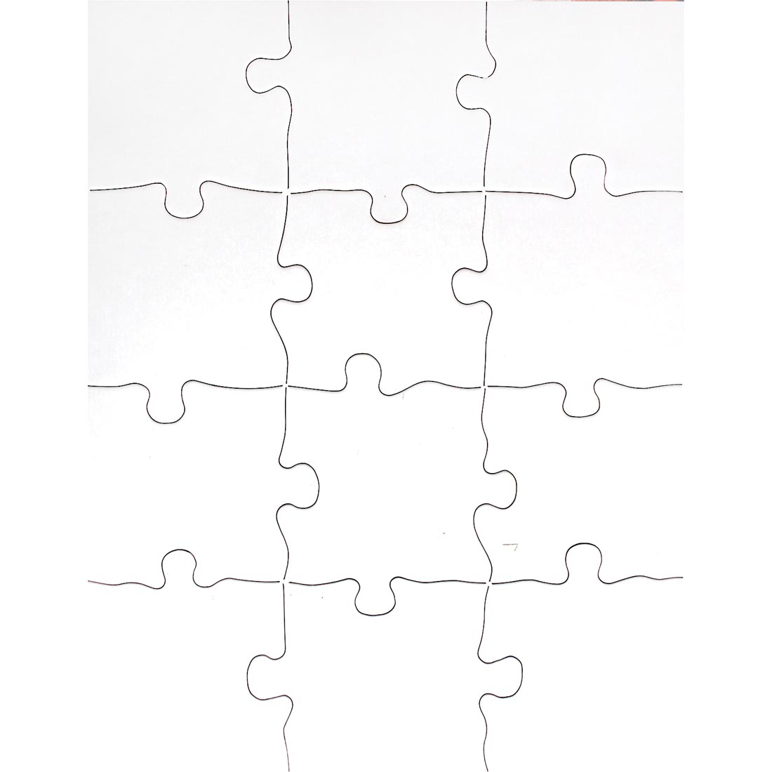 Blank Compoz-A-Puzzle 12-Piece Large Rectangle