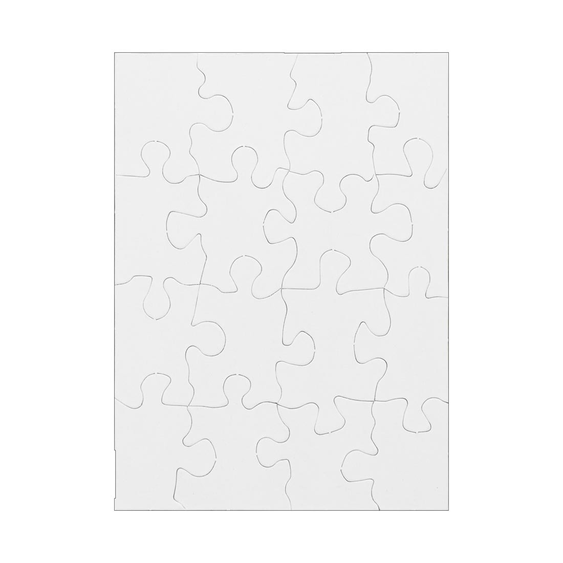 Blank Compoz-A-Puzzle 16-Piece Small Rectangle