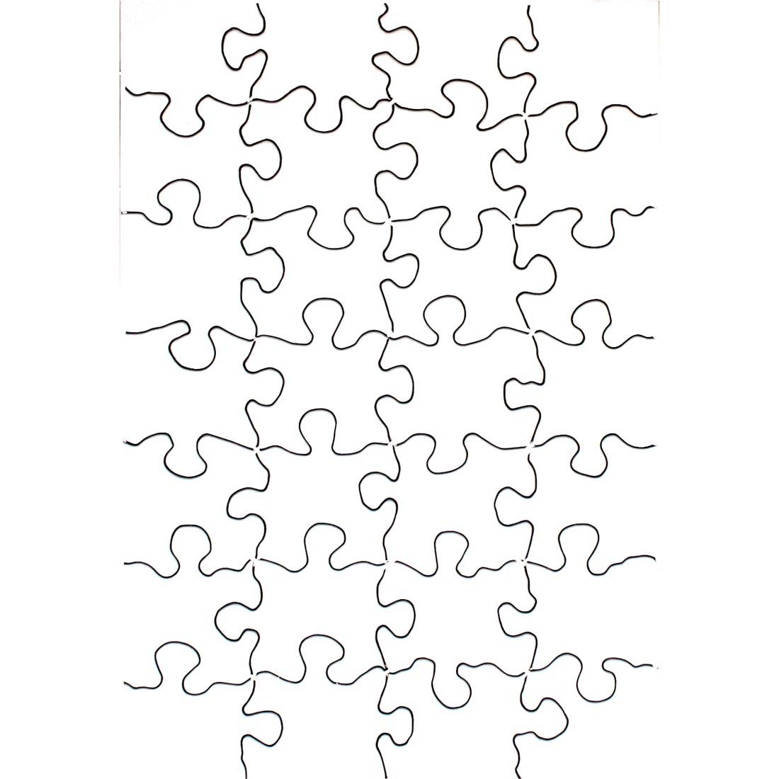 Blank Compoz-A-Puzzle 28-Piece Medium Rectangle