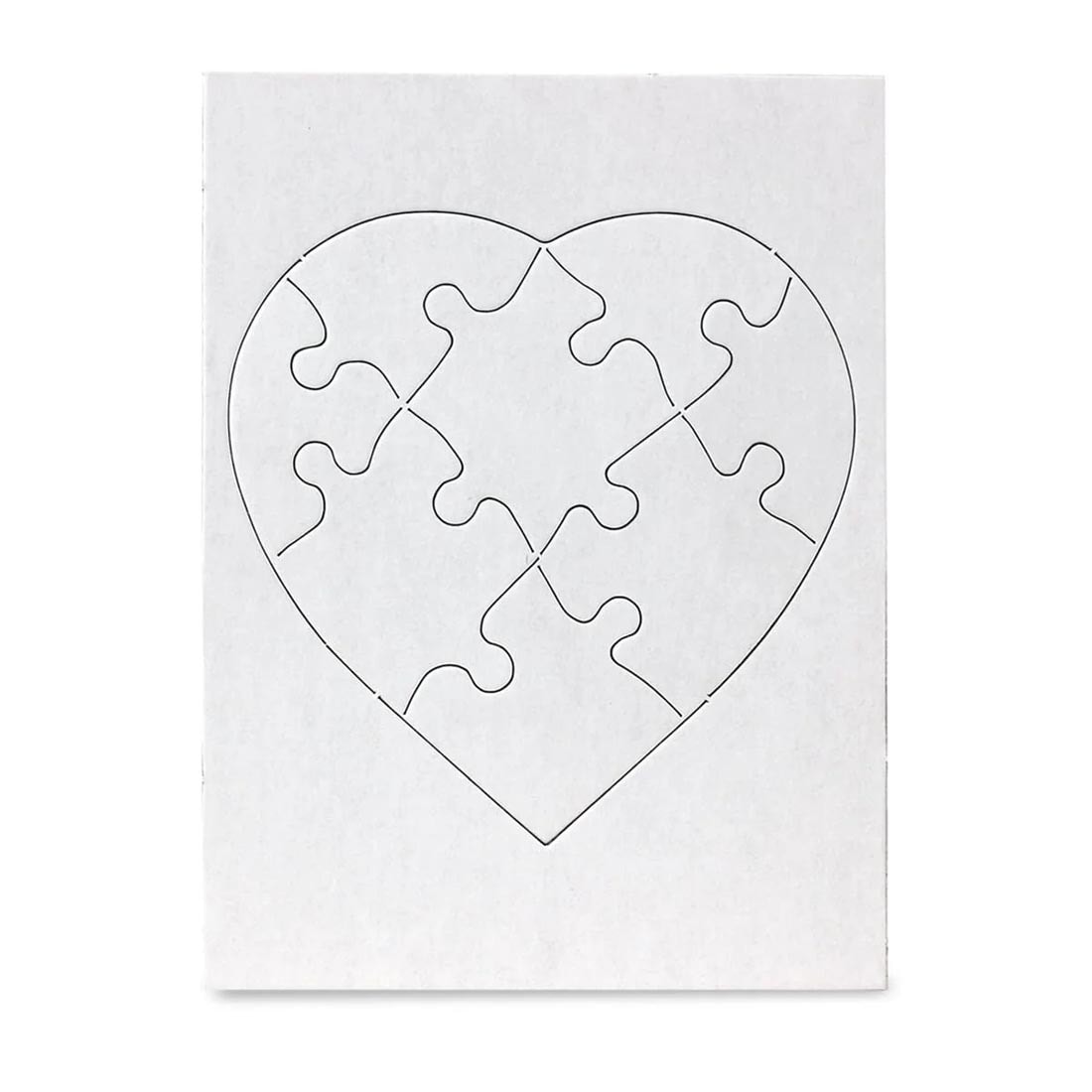 Blank Compoz-A-Puzzle 8-Piece Heart