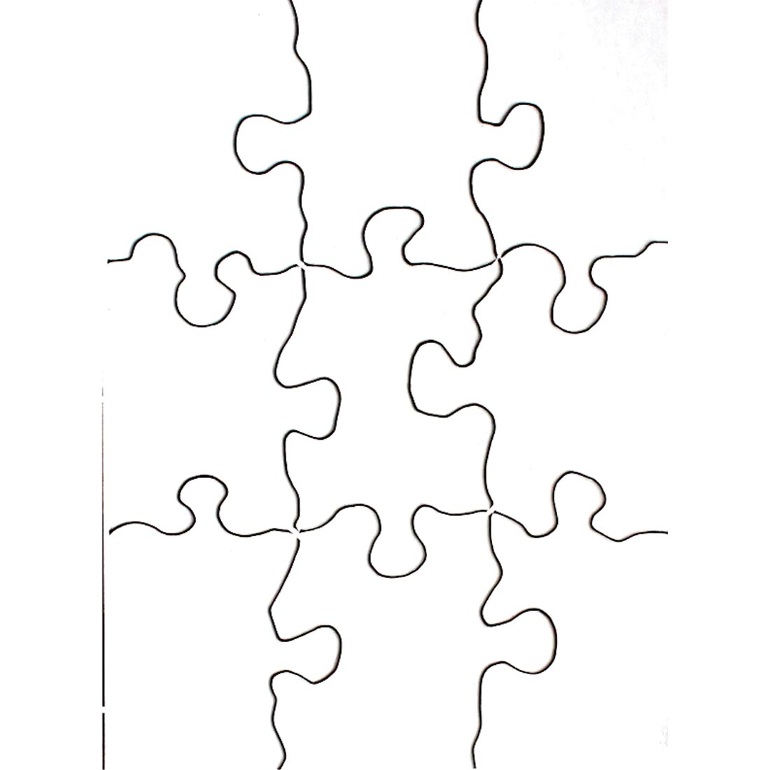 Blank Compoz-A-Puzzle 9-Piece Small Rectangle
