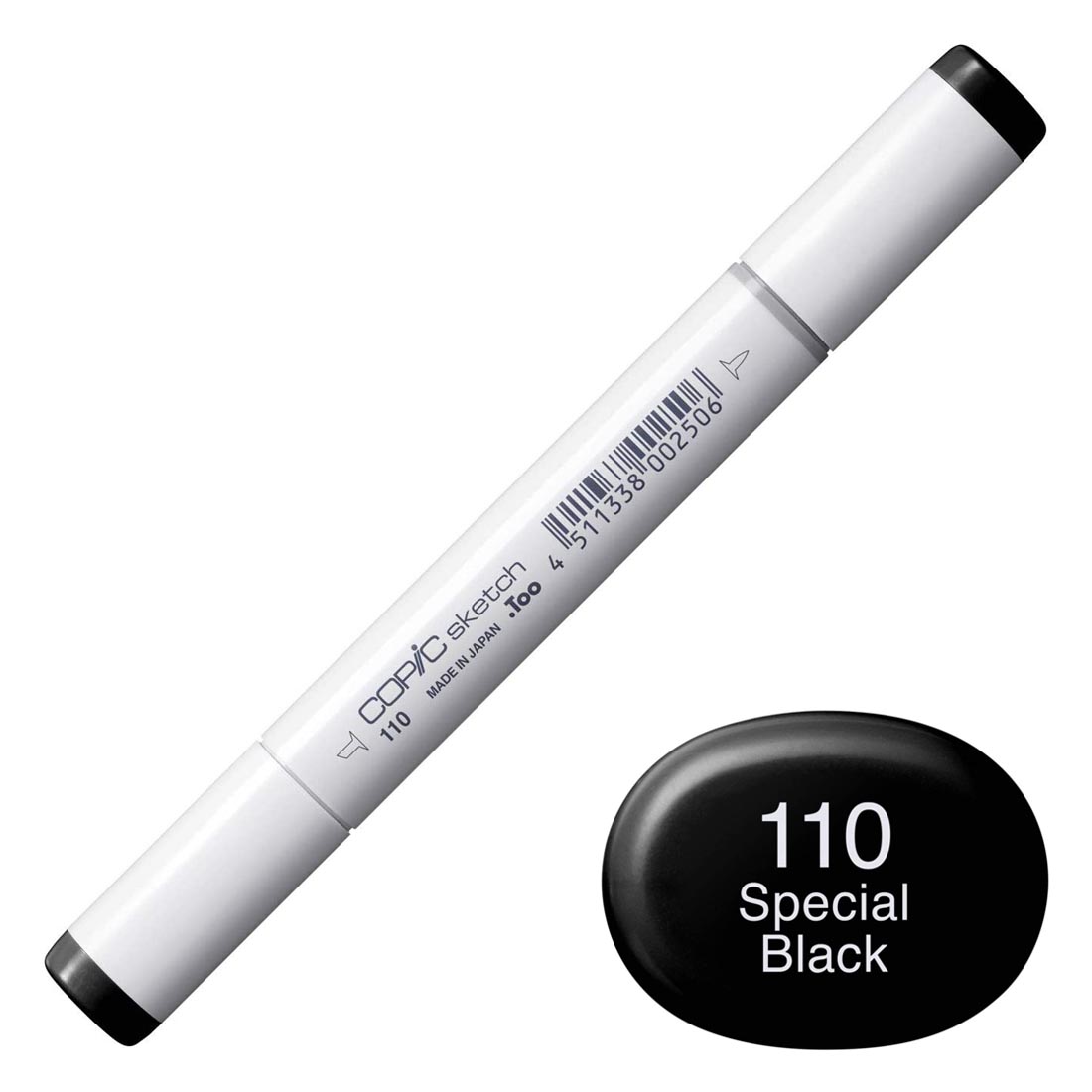 COPIC Sketch Marker with a color swatch and text of 110 Special Black