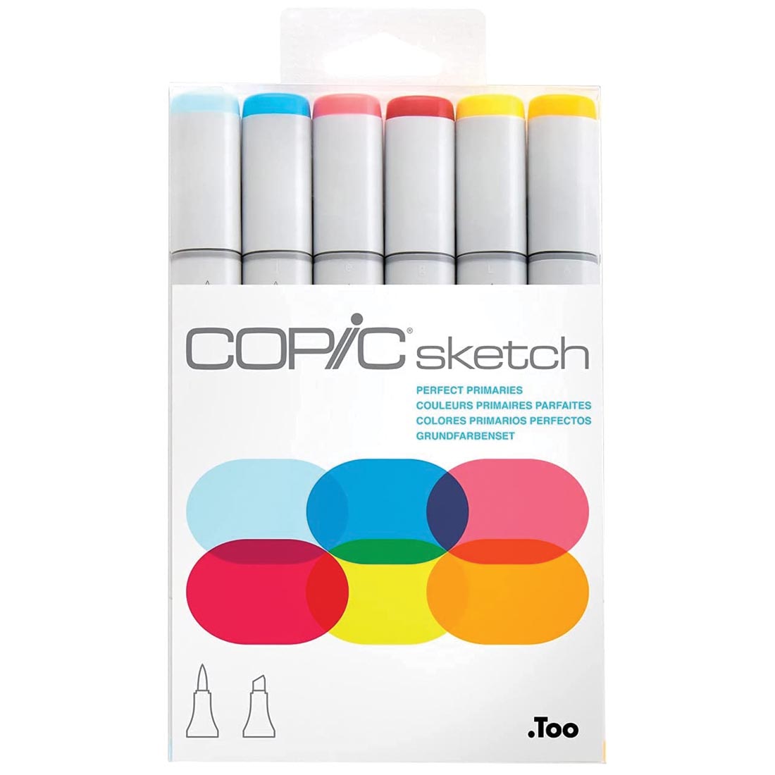 COPIC Sketch Markers 6-Color Perfect Primaries Set