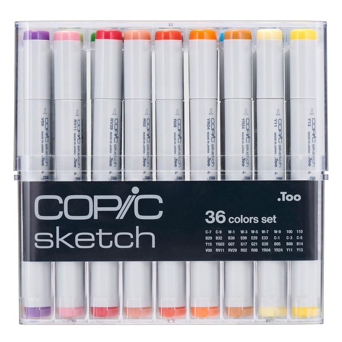 COPIC Sketch Markers 36-Color Set in package