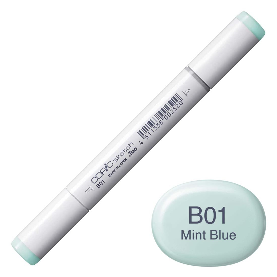 COPIC Sketch Marker with a color swatch and text of B01 Mint Blue