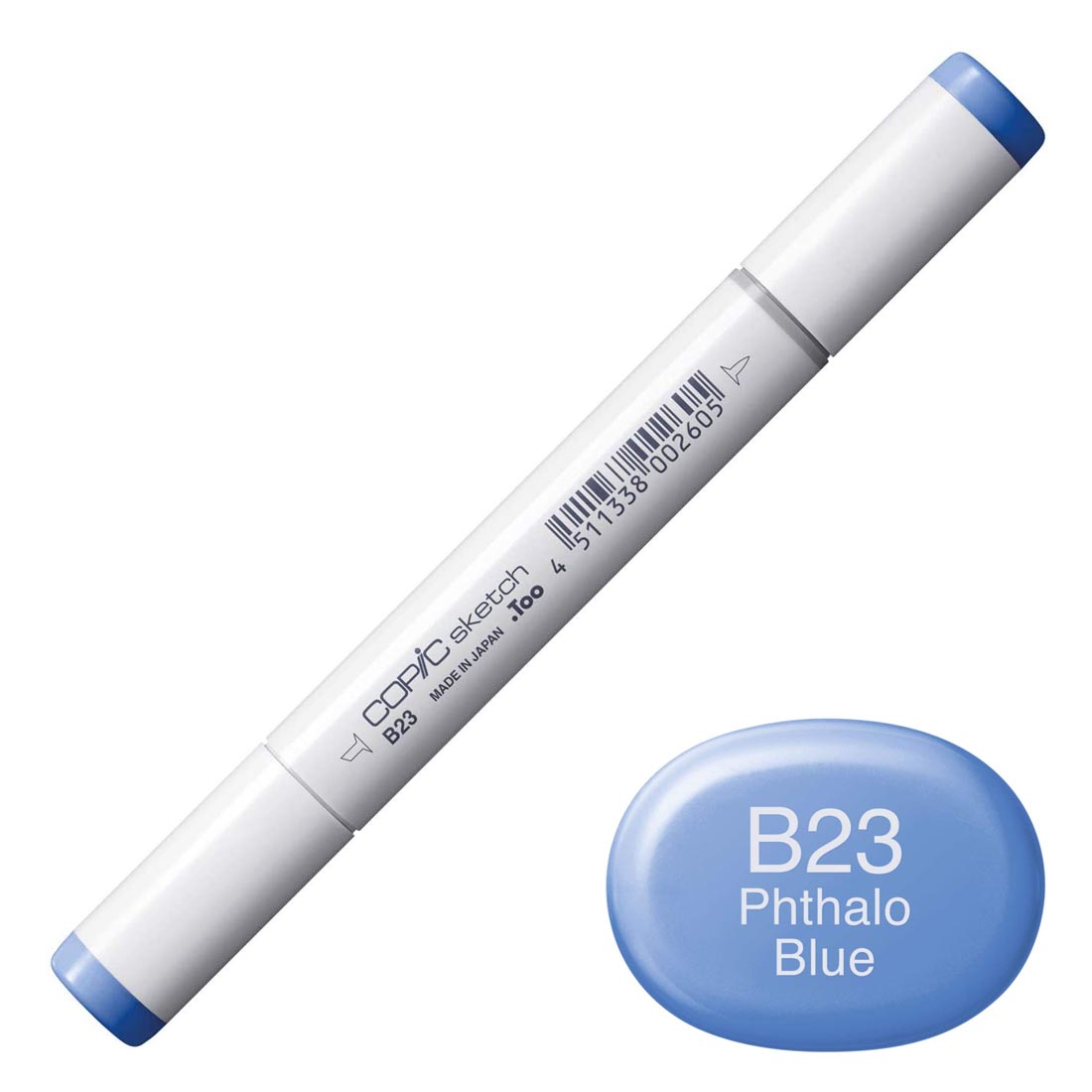 COPIC Sketch Marker with a color swatch and text of B23 Phthalo Blue