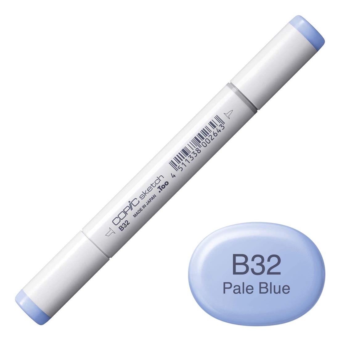 COPIC Sketch Marker with a color swatch and text of B32 Pale Blue