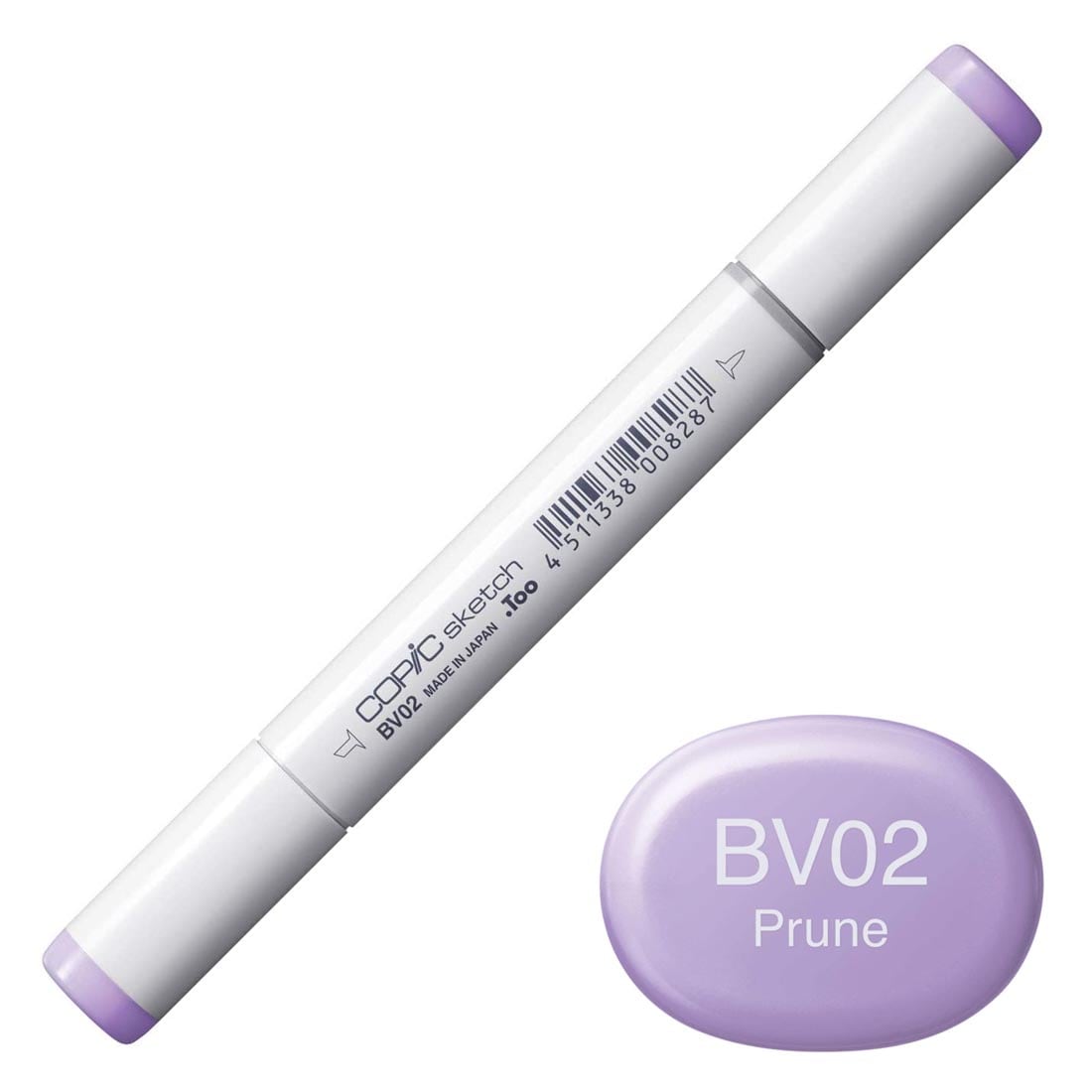 COPIC Sketch Marker with a color swatch and text of BV02 Prune