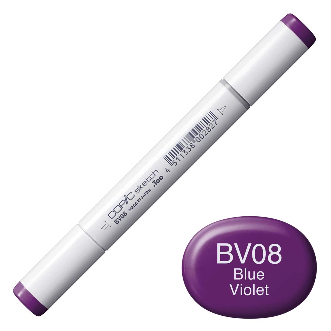 COPIC Sketch Marker with a color swatch and text of BV08 Blue Violet