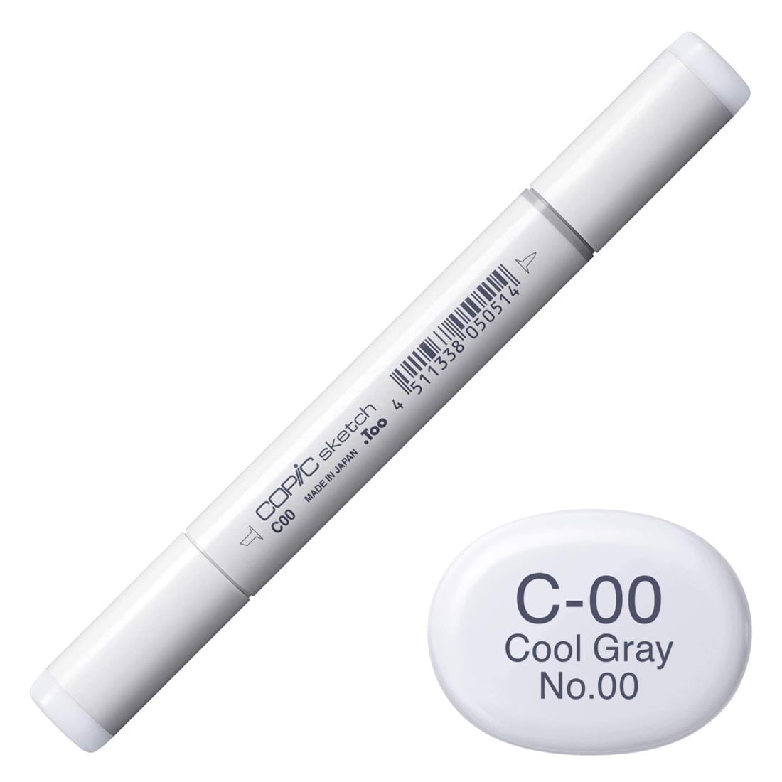 COPIC Sketch Marker with a color swatch and text of C-00 Cool Gray No.00