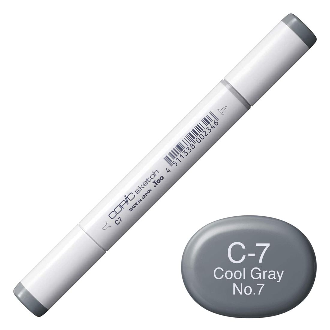 COPIC Sketch Marker with a color swatch and text of C-7 Cool Gray No.7