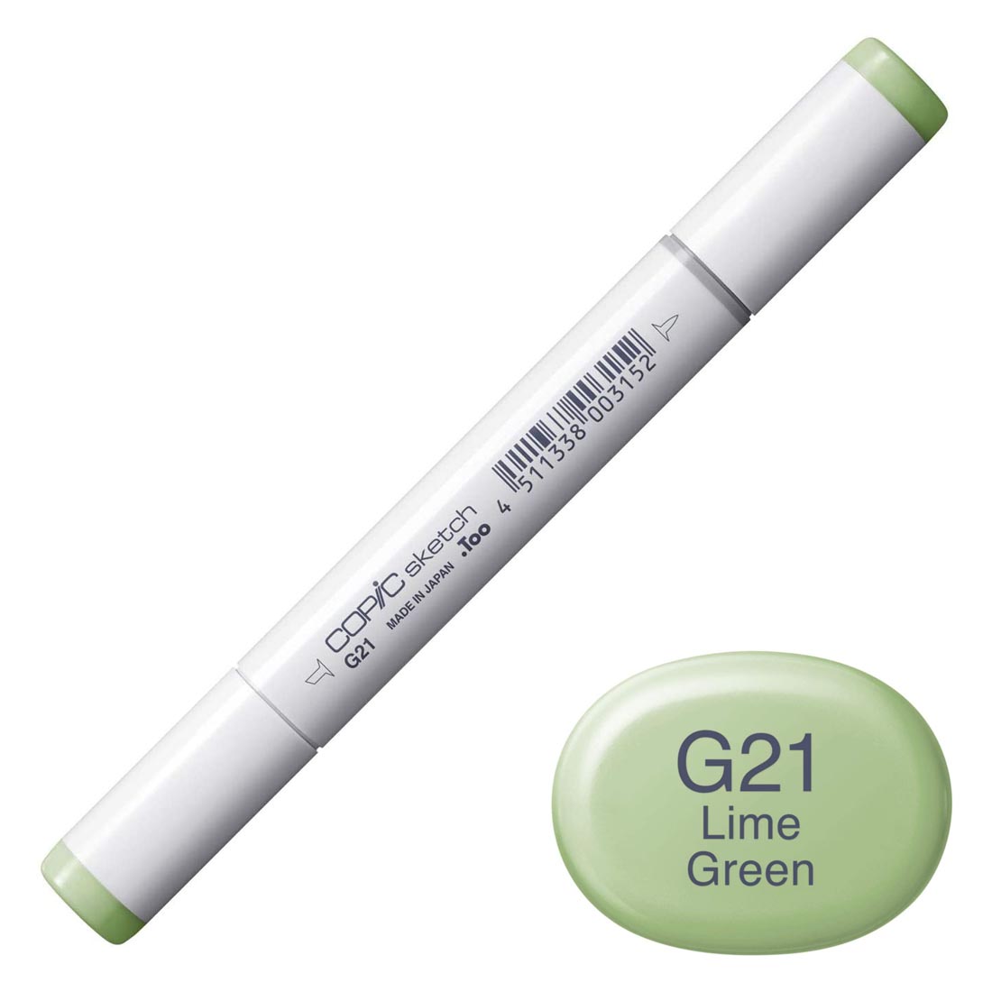 COPIC Sketch Marker with a color swatch and text of G21 Lime Green