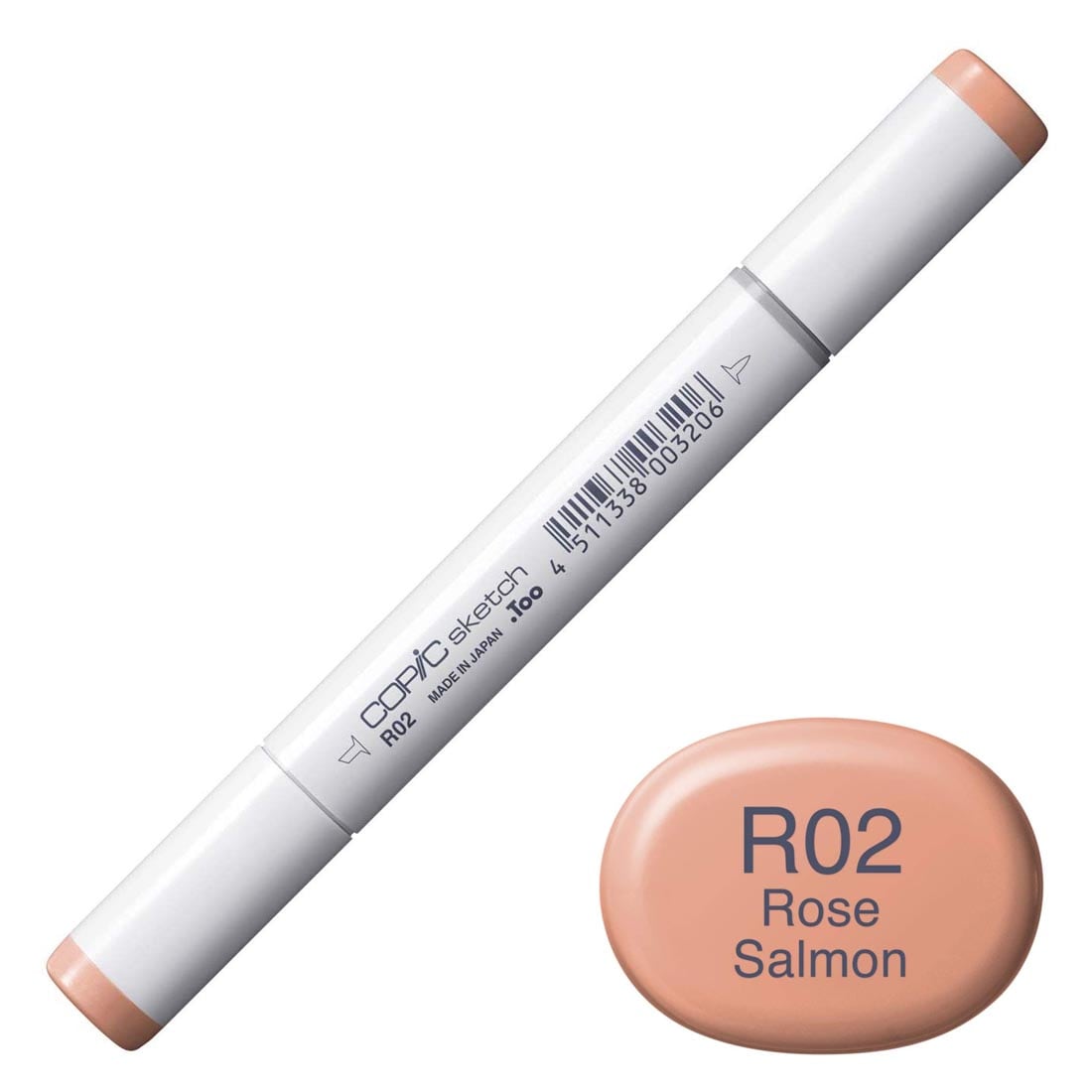 COPIC Sketch Marker with a color swatch and text of R02 Rose Salmon