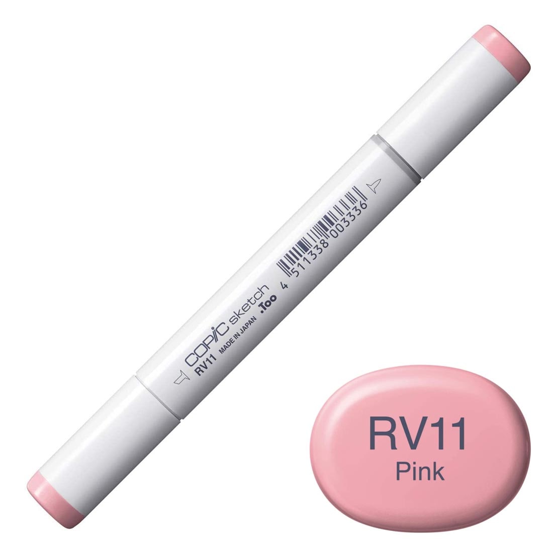 COPIC Sketch Marker with a color swatch and text of RV11 Pink