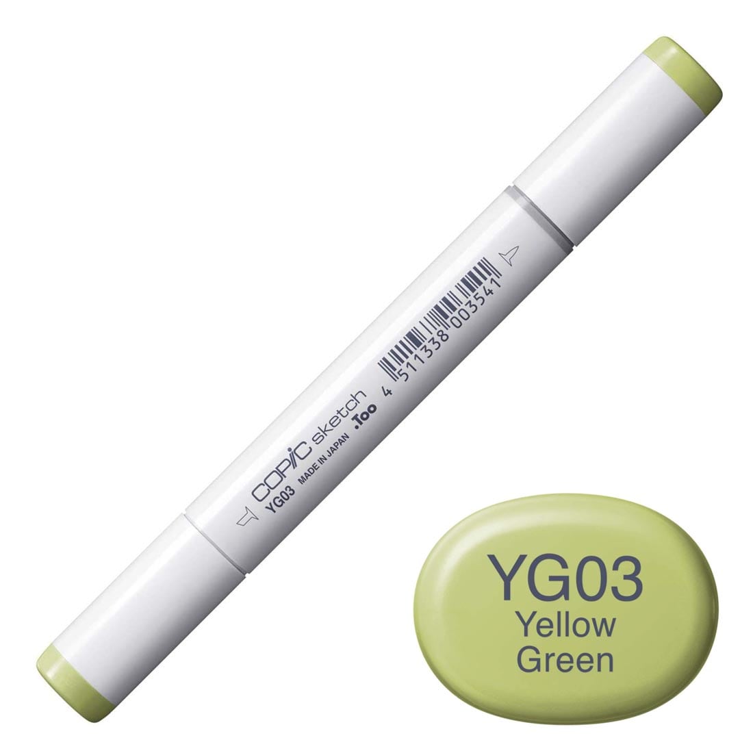 COPIC Sketch Marker with a color swatch and text of YG03 Yellow Green