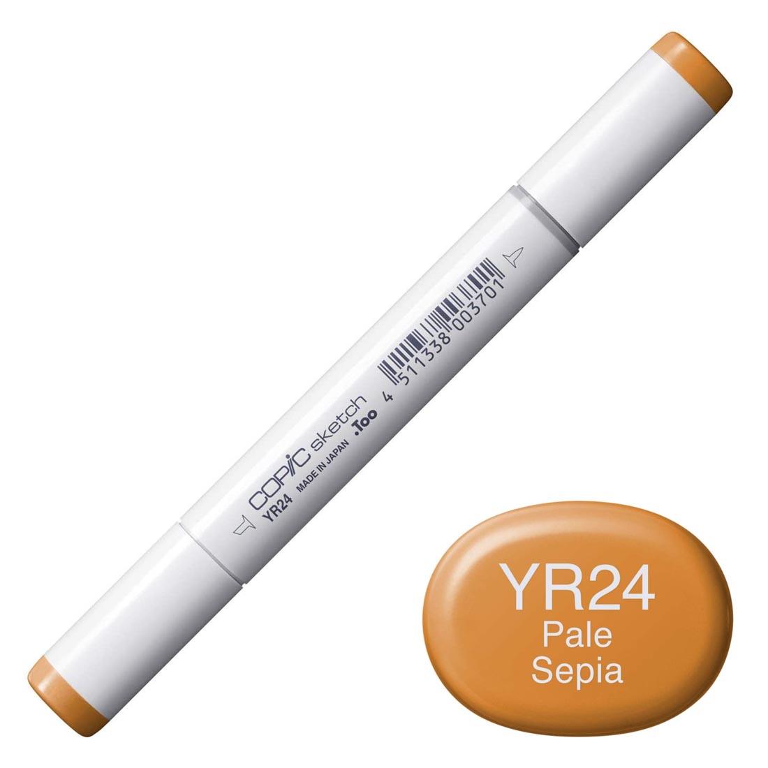 COPIC Sketch Marker with a color swatch and text of YR24 Pale Sepia