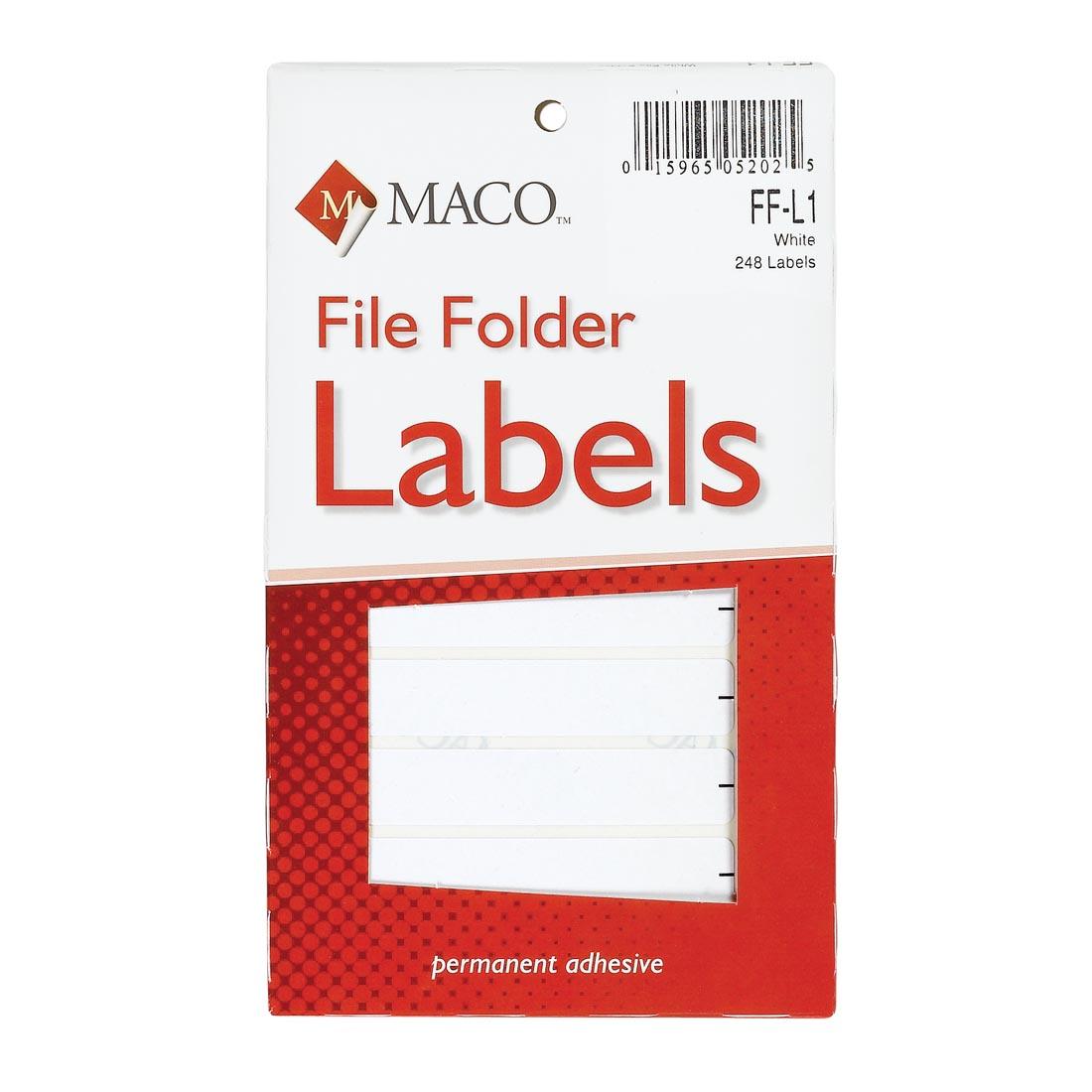 Box of White File Folder Labels