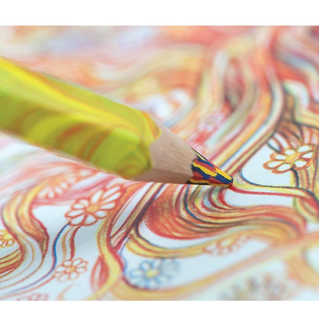 Closeup of pencil drawing using a Koh-I-Noor Magic FX Pencil