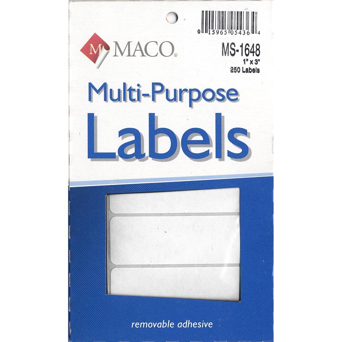 Rectangular White Multi-Purpose Labels