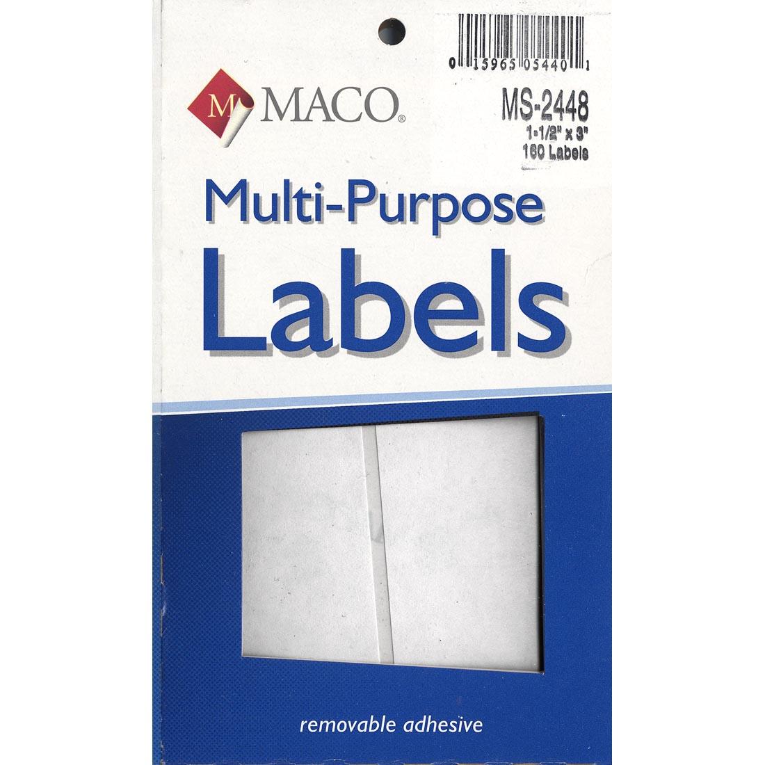 Rectangular White Multi-Purpose Labels