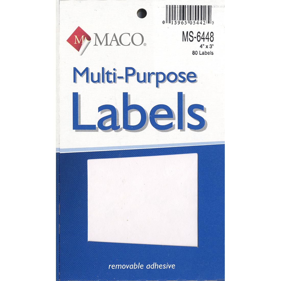 Rectangular White Multi-Purpose Labels