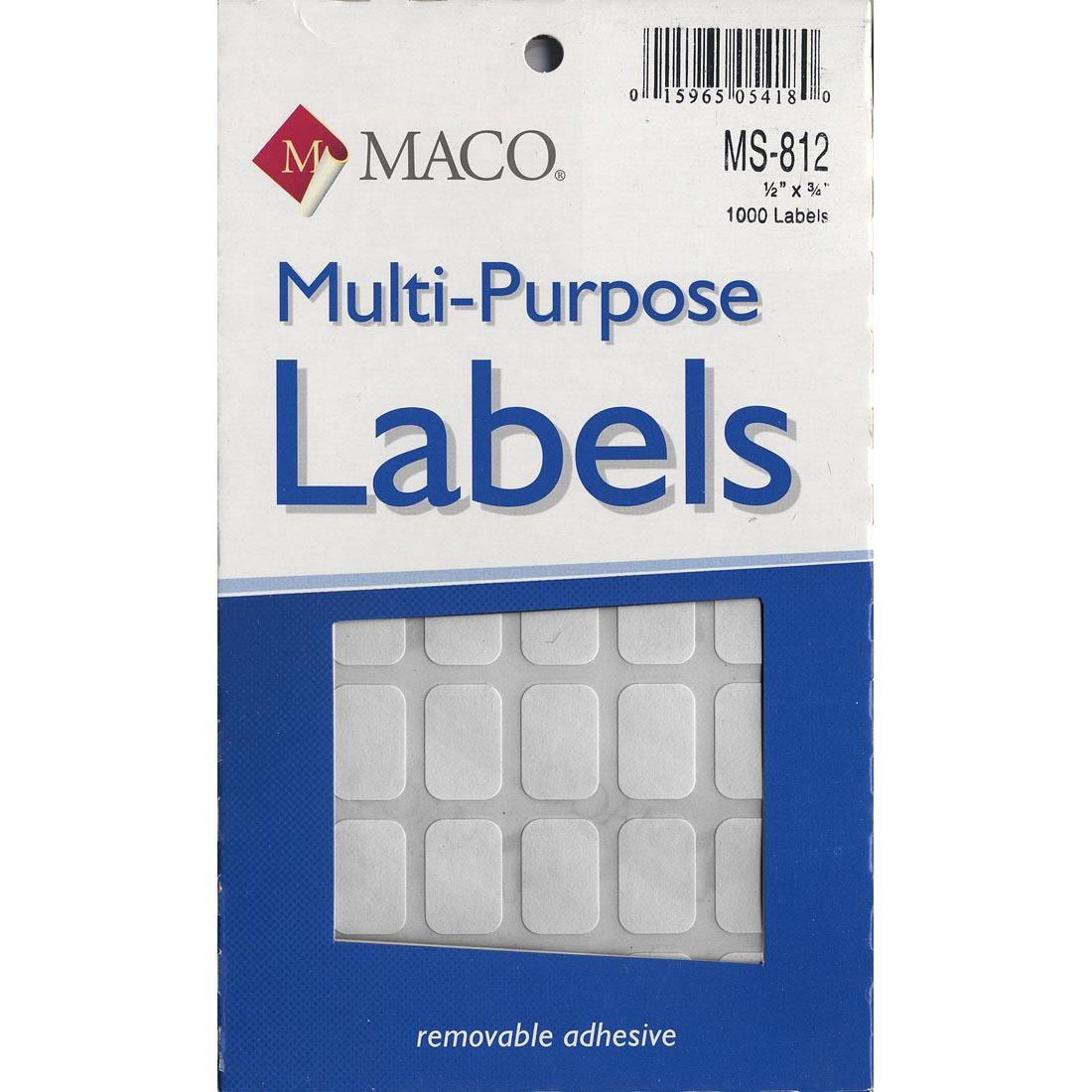 Rectangular White Multi-Purpose Labels