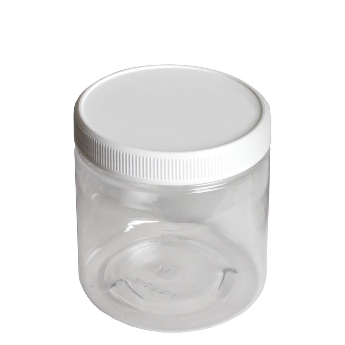 Empty Plastic Jar with lid