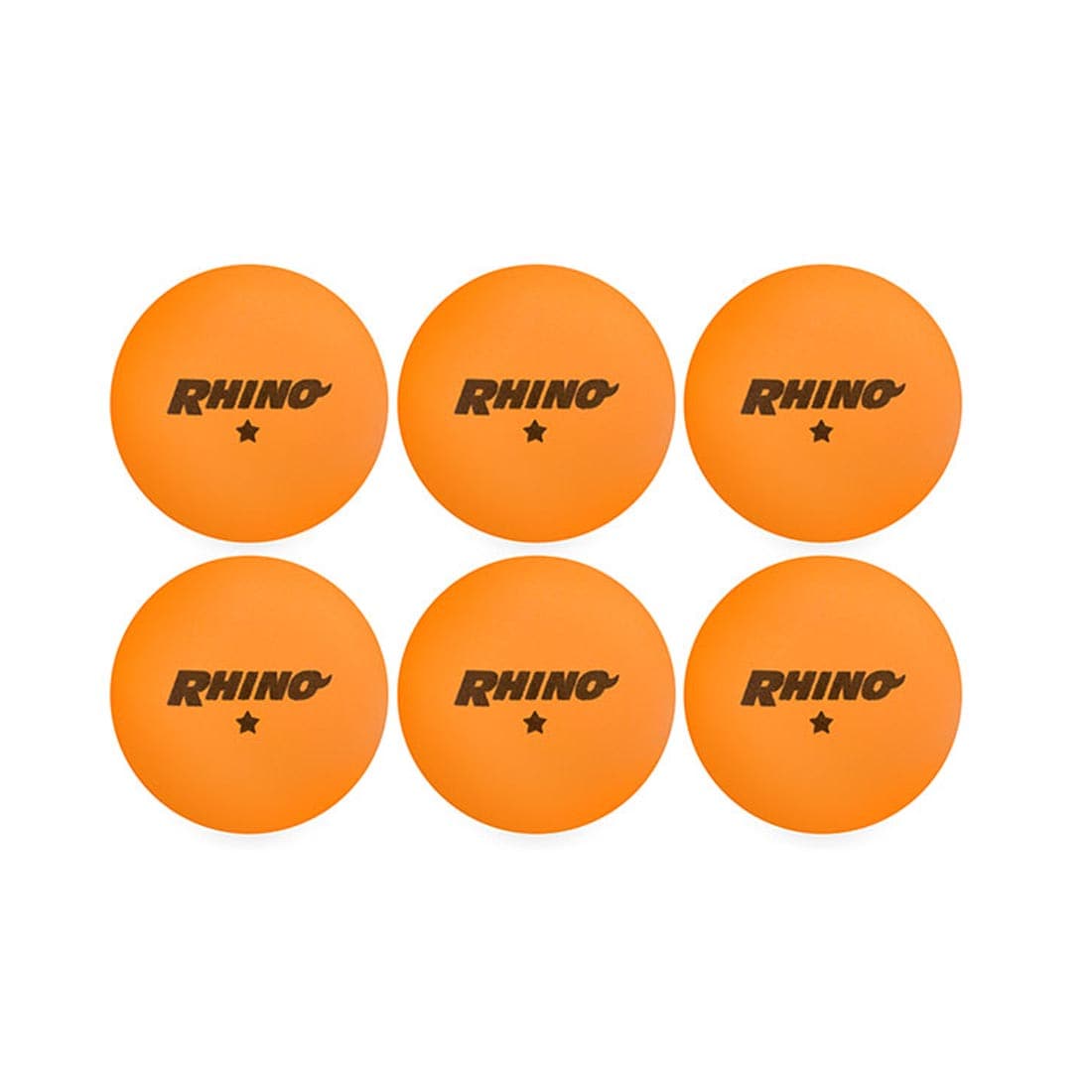 Six Champion Sports One-Star Orange Table Tennis Balls