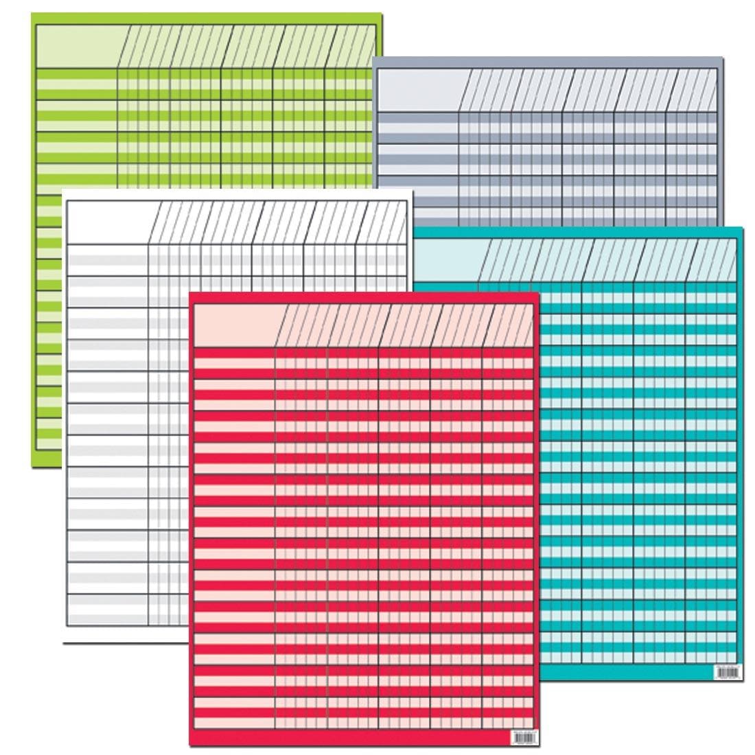 Bright Colors Incentive Charts Variety Pack