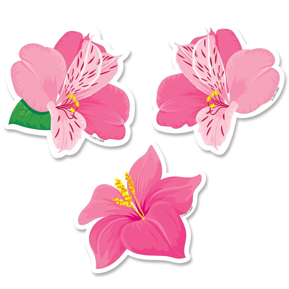 Palm Paradise Pink Blooms Designer Cut-Outs