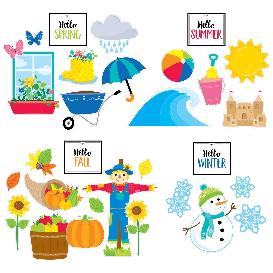 Year-Round Seasonal Accents Bulletin Board Set from the Core Decor collection by Creative Teaching Press