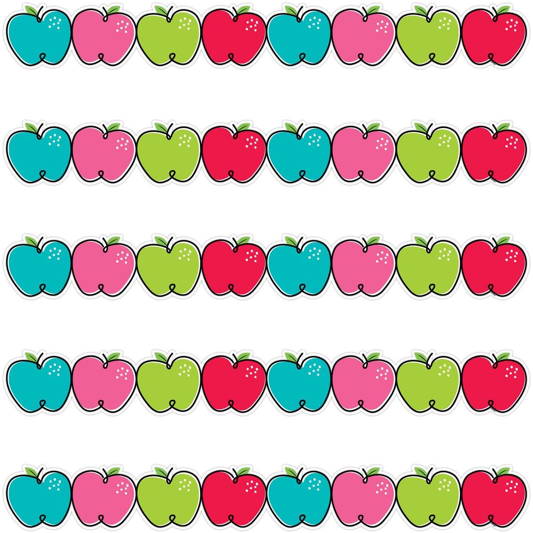Doodle Apples EZ Border from the Core Decor collection by Creative Teaching Press