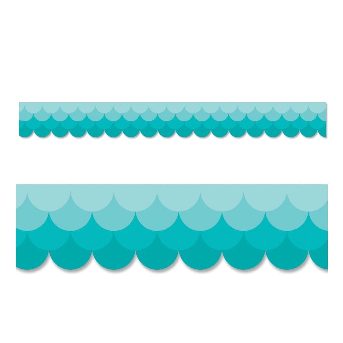 Ombre Turquoise Scallops EZ Border by Creative Teaching Press